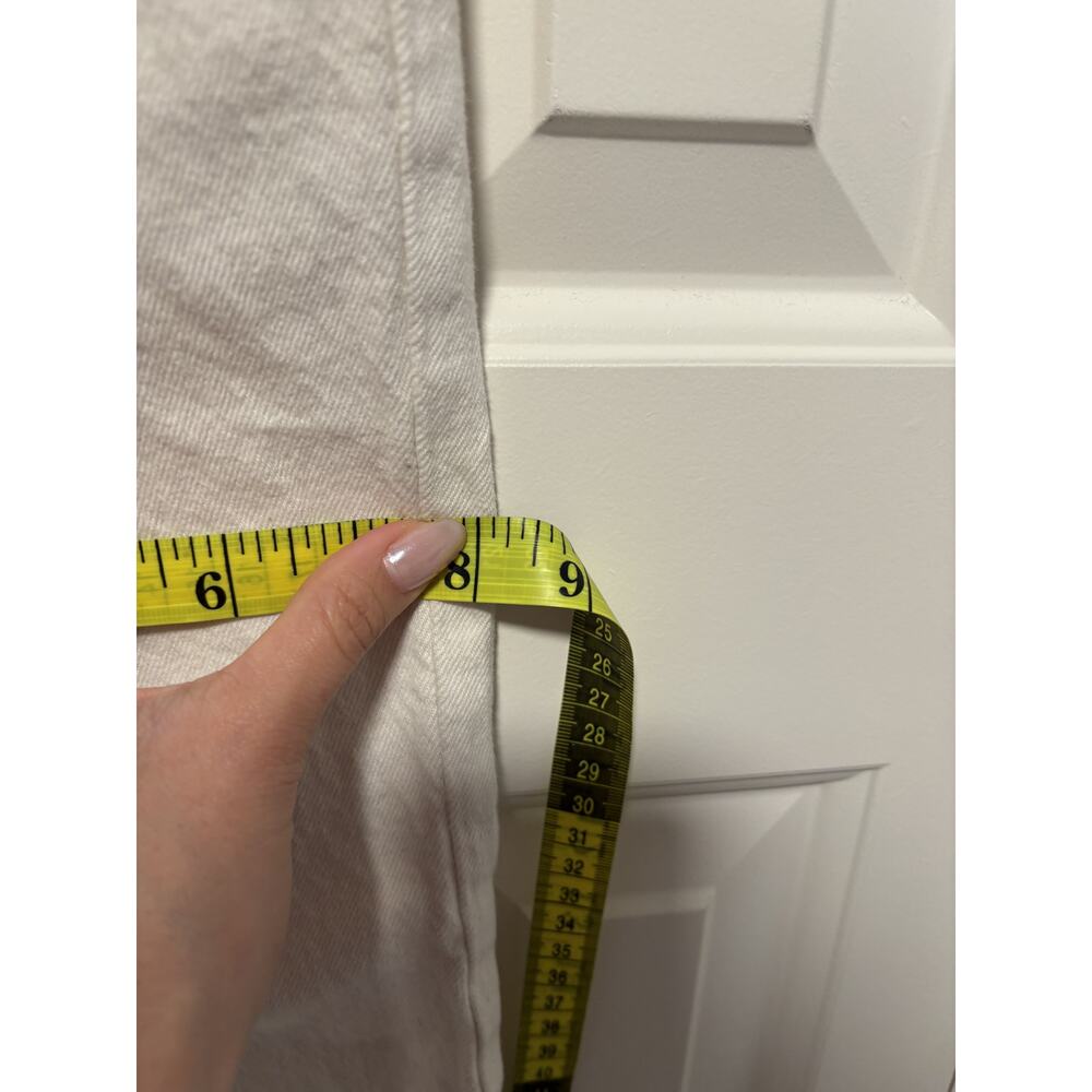 Abercrombie & Fitch White High Rise Straight Jeans 27 - Picture 9 of 10